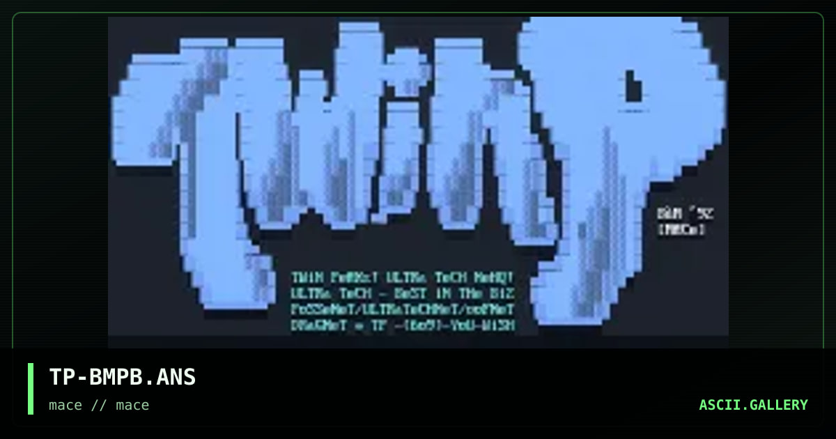 TP-BMPB.ANS, by bum, 1992
