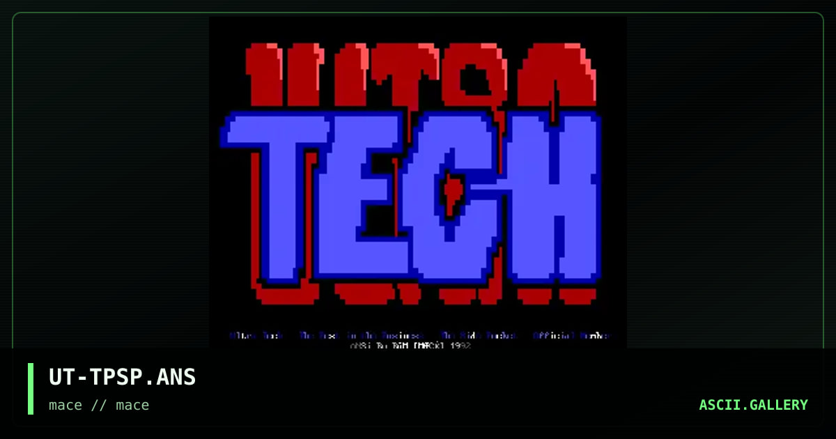 UT-TPSP.ANS, by bum, 1992