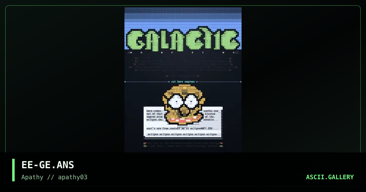 Galactic Enterprises, by eclipse, 1995