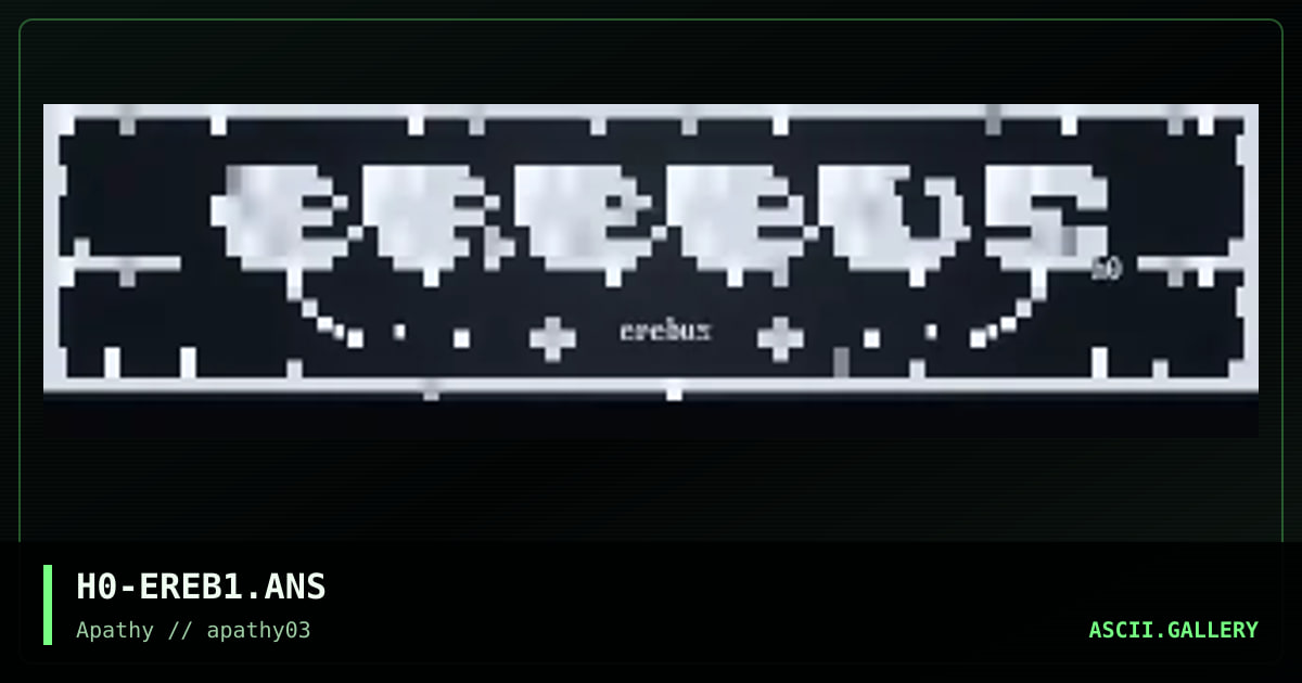 Erebus, by hooch, 1995