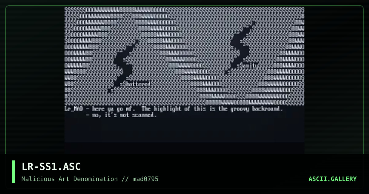 shattered sanity, by lord regulator, 1995