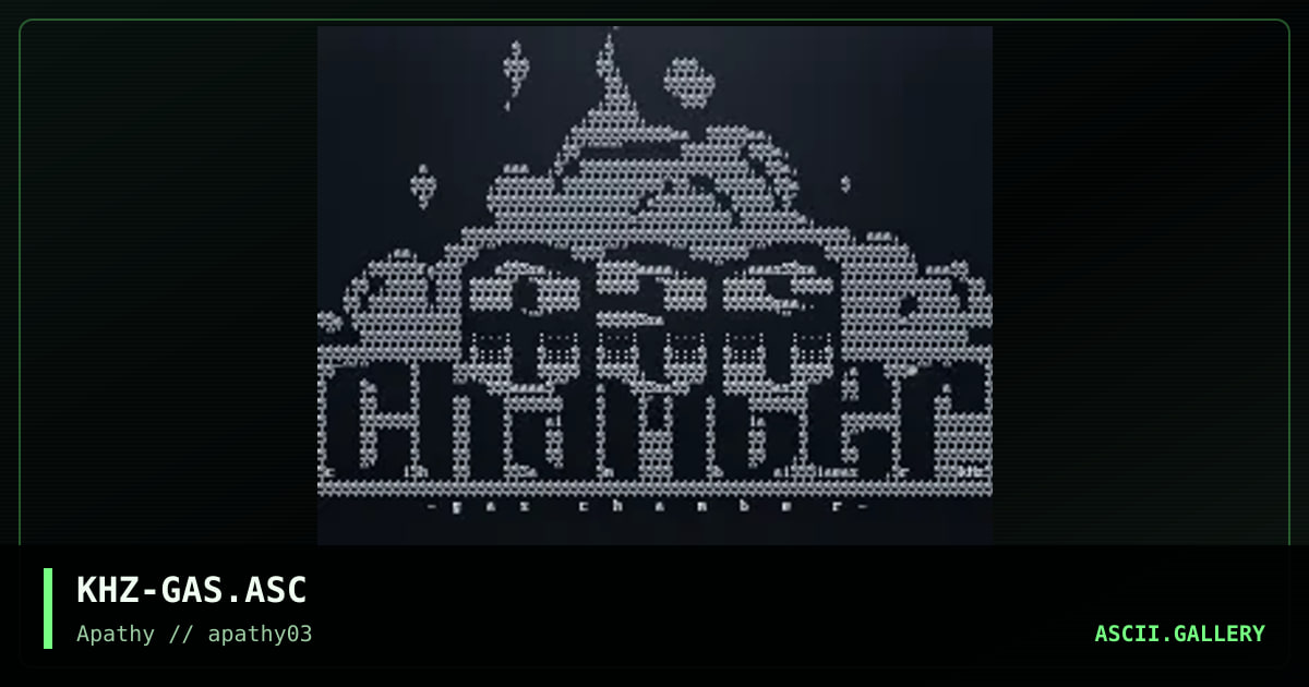 The Gas Chamber, by killa hertz, 1995