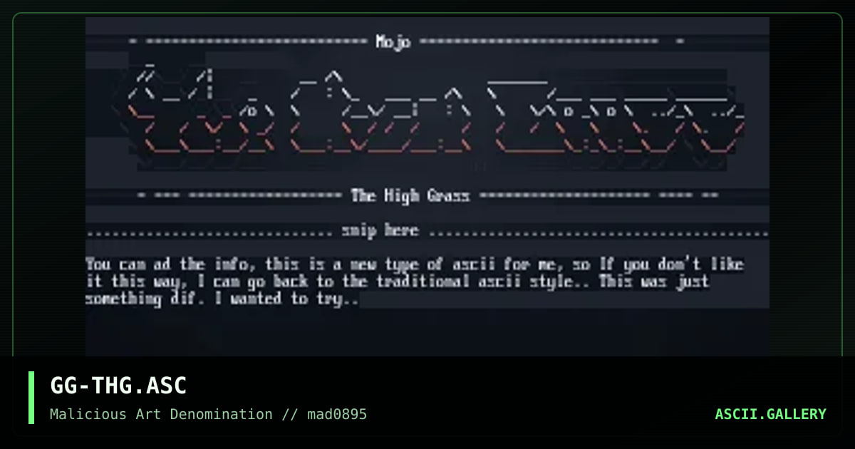 GG-THG.ASC, by gorgutz, 1995