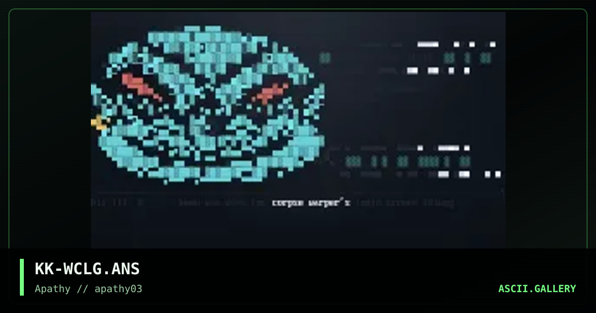 Warped Corpse login, by kamikaze, 1995