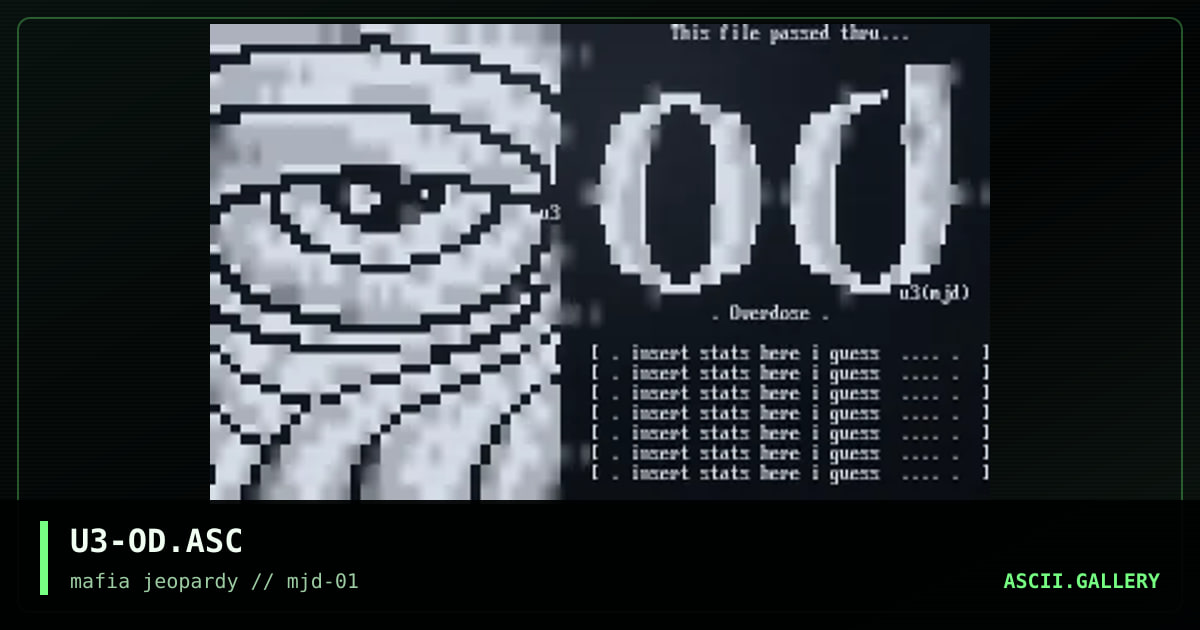 U3-OD.ASC, by unseen fate, 2001
