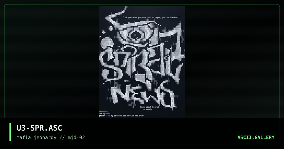 U3-SPR.ASC, by unseen fate, 2002