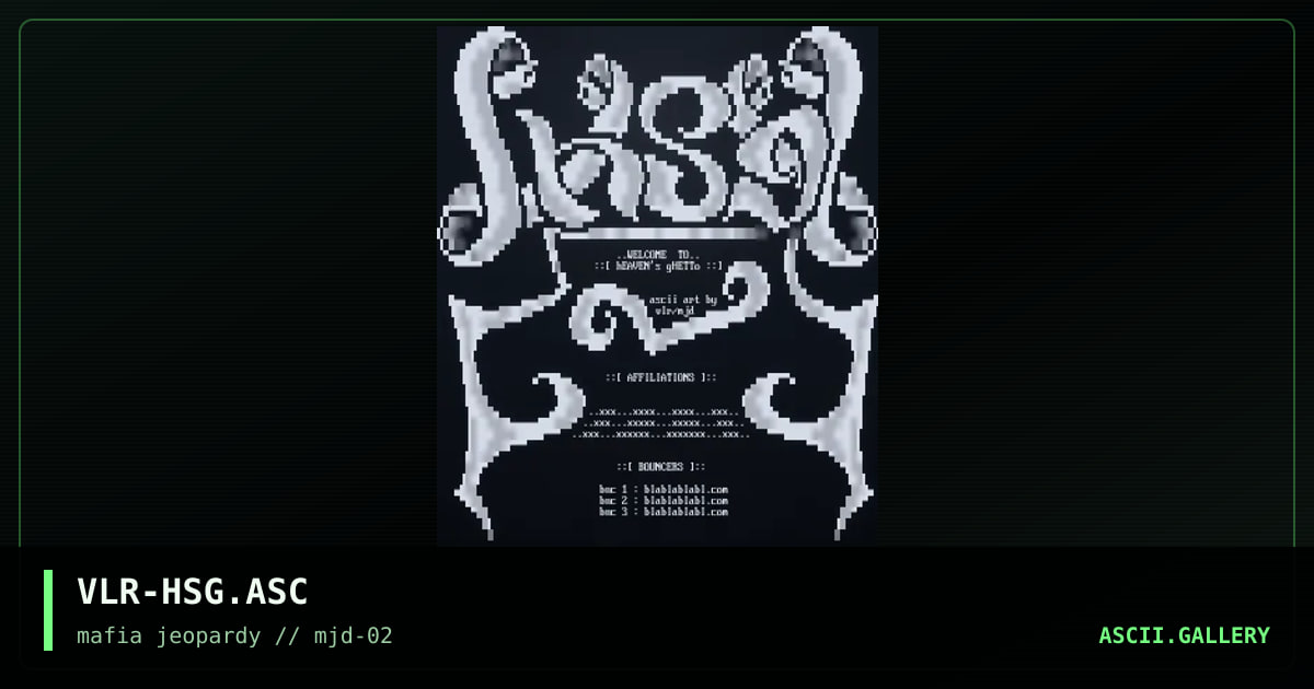 VLR-HSG.ASC, by villeret, 2002