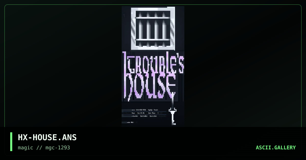 HX-HOUSE.ANS, by hoaks, 1993