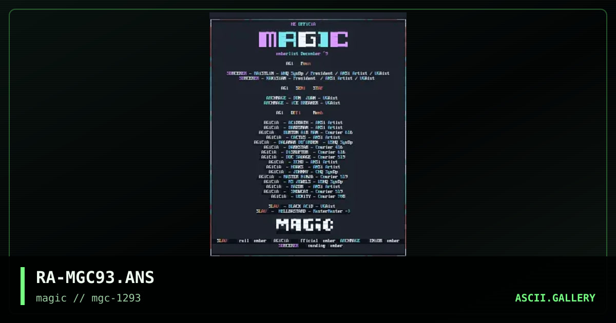 RA-MGC93.ANS, by raistlin, 1993