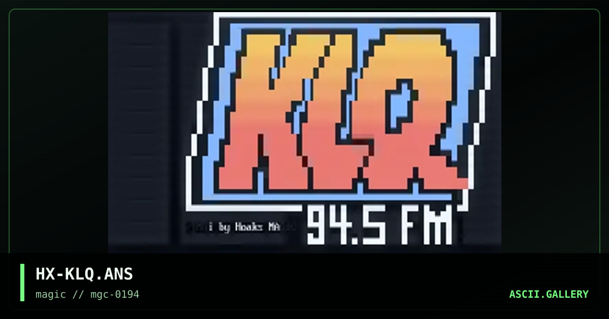 HX-KLQ.ANS, by hoaks, 1994
