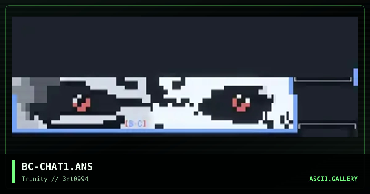 BC-CHAT1.ANS, by beyond cool, 1994