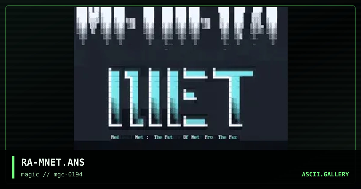 RA-MNET.ANS, by raistlin, 1994