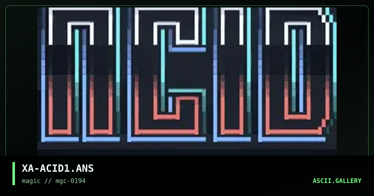 XA-ACID1.ANS, by xaxisian, 1994