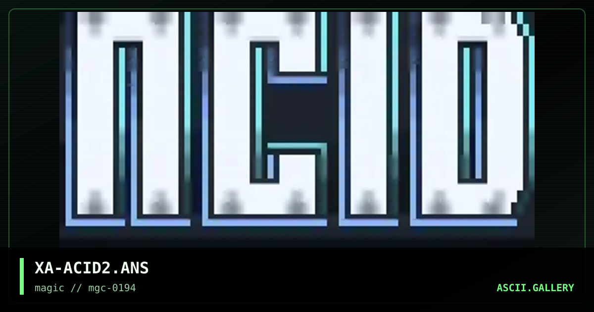 XA-ACID2.ANS, by xaxisian, 1994