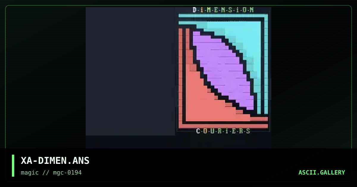 XA-DIMEN.ANS, by xaxisian, 1994