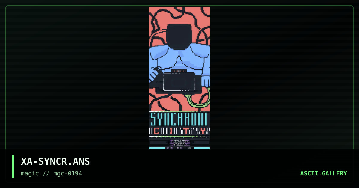 XA-SYNCR.ANS, by xaxisian, 1994