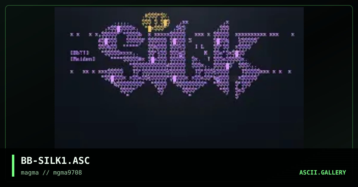 Silk LogO!, by bugs bunny, 1997