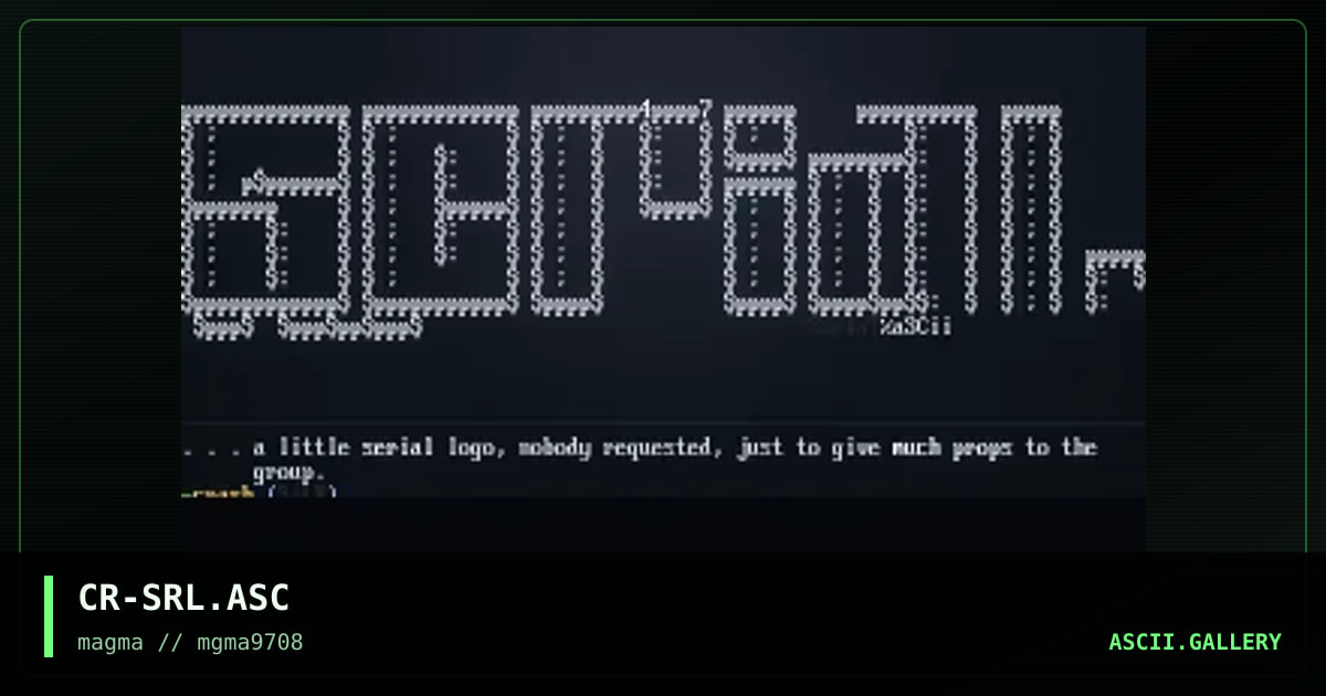Serial Logo, by crash, 1997