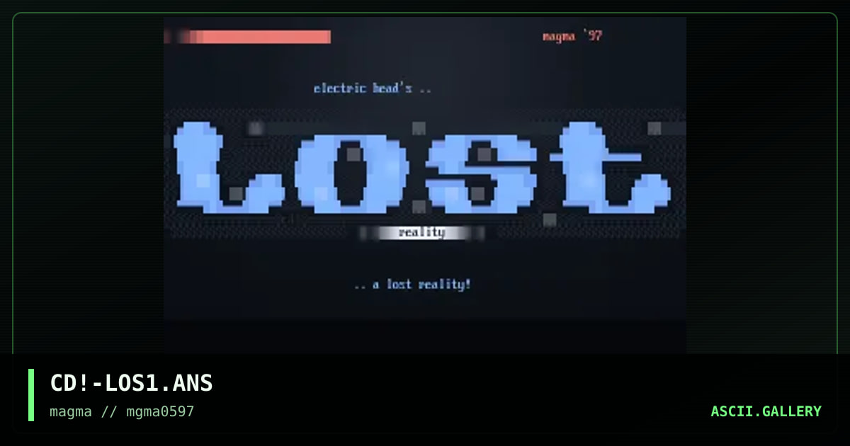 lost reality font #1, by cardiac, 1997