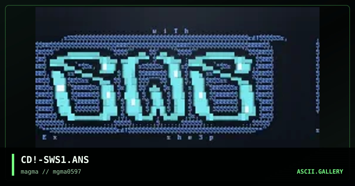 sex-with-sheep e-mag font #1, by cardiac, 1997