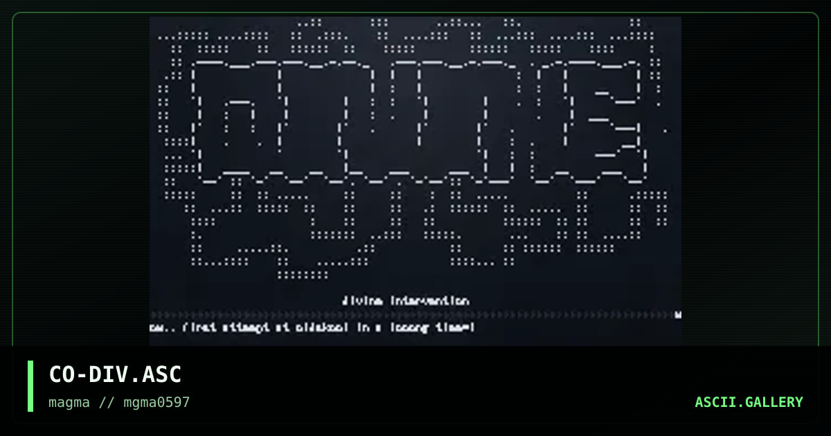 CO-DIV.ASC, by concisis, 1997