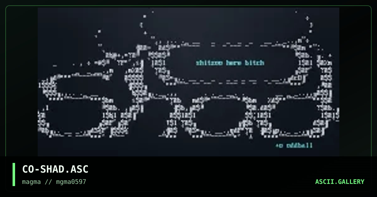 CO-SHAD.ASC, by concisis, 1997