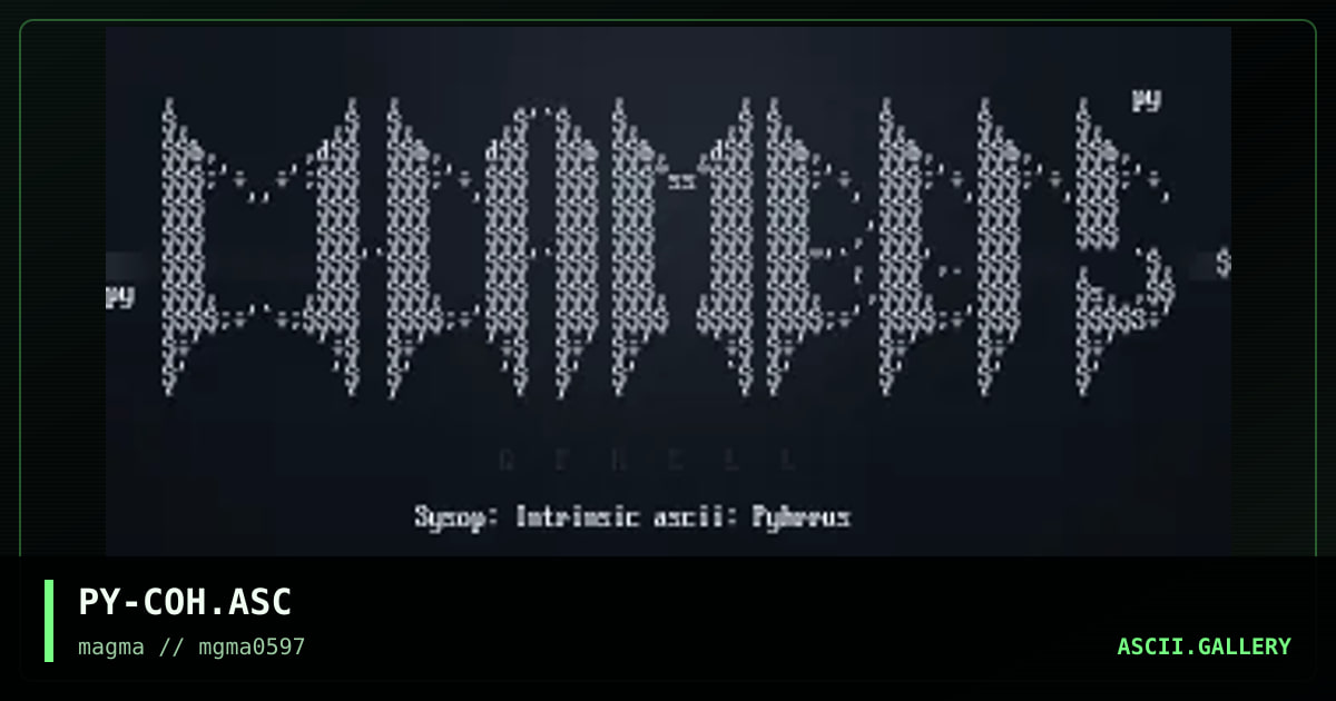 PY-COH.ASC, by pyhrrus, 1997