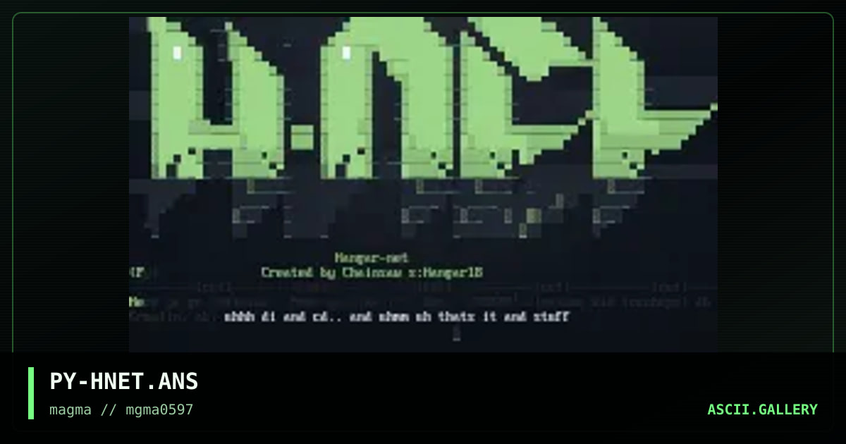 PY-HNET.ANS, by pyhrrus, 1997