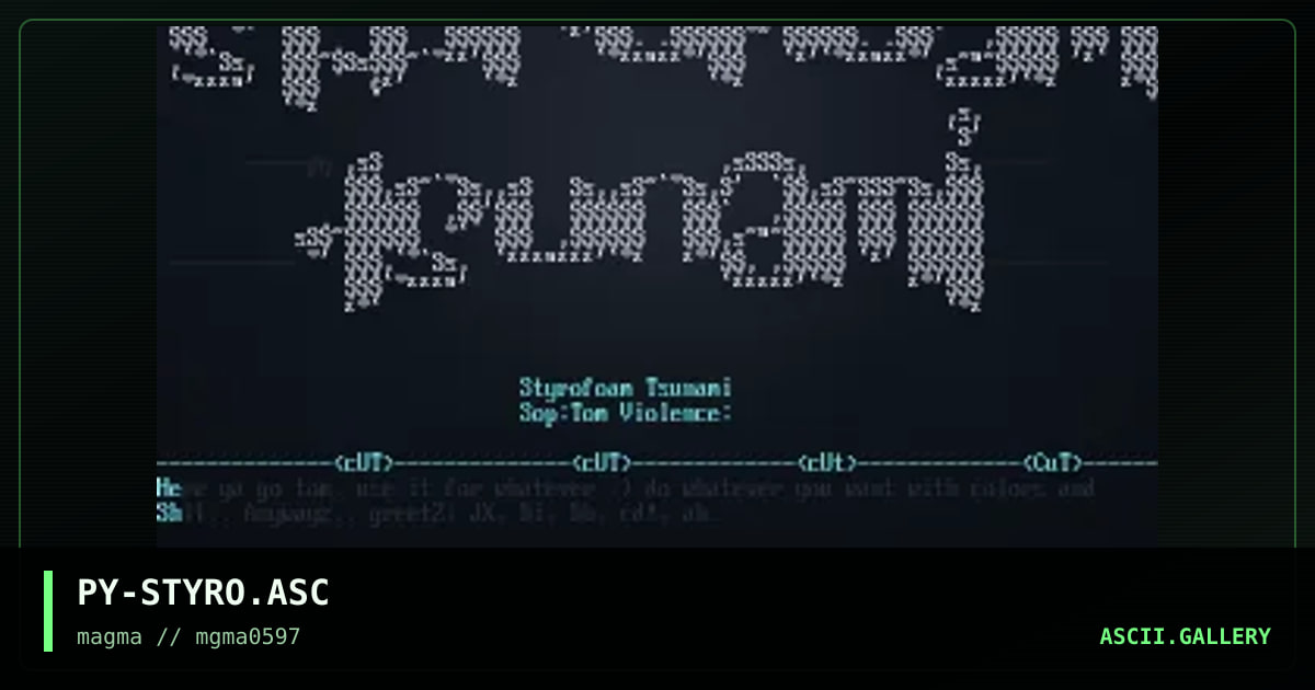 PY-STYRO.ASC, by pyhrrus, 1997