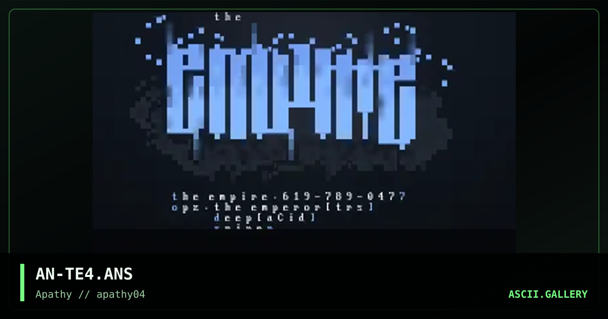The Empire, by anarchist, 1995