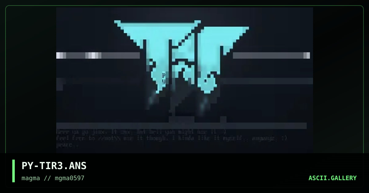 PY-TIR3.ANS, by pyhrrus, 1997