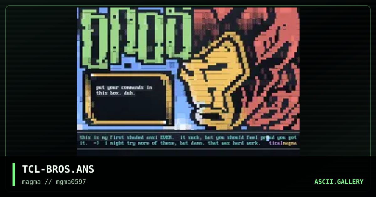 TCL-BROS.ANS, by tical, 1997