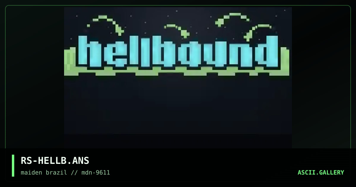 hellb0und, by rorshack, 1996