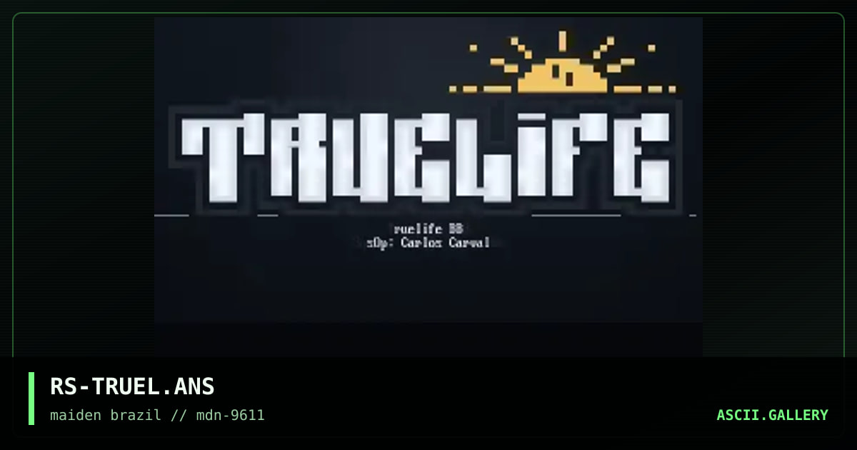 tru3life, by rorshack, 1996