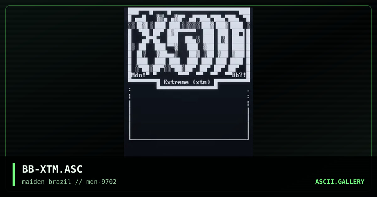 XTM file_id.diz, by bugs bunny, 1997