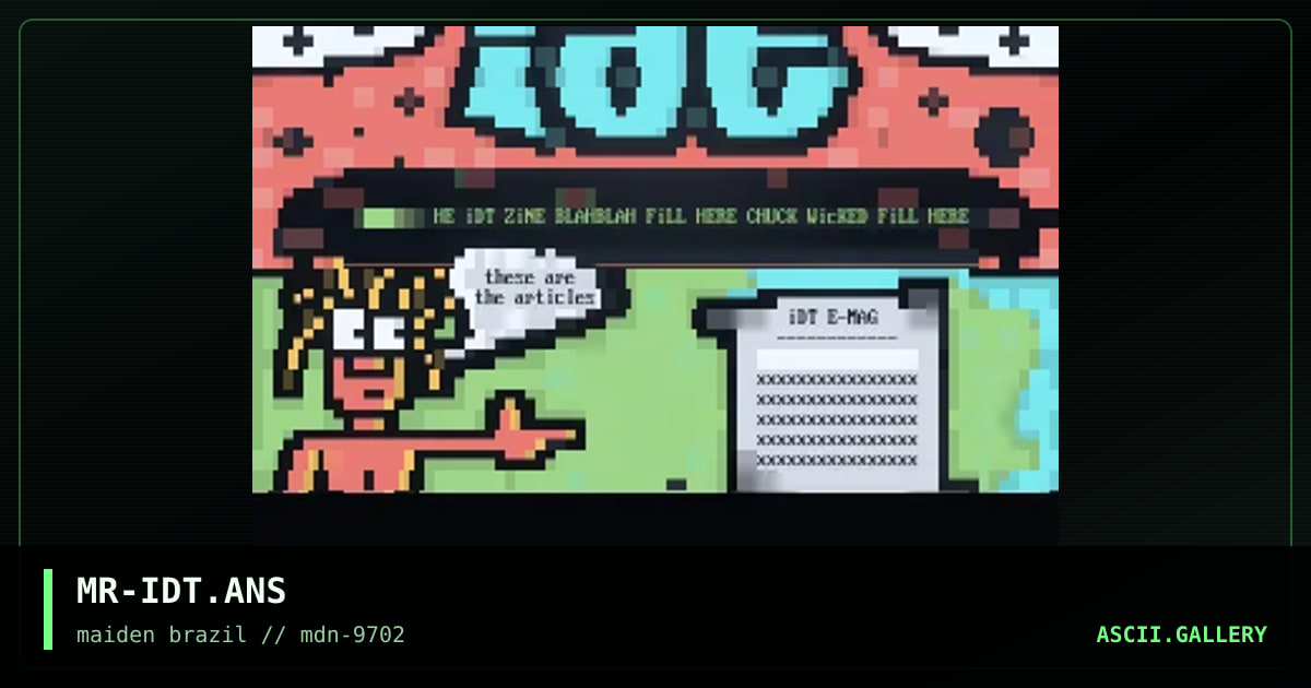 iDT E-MAG ANSi..., by minotaur, 1997