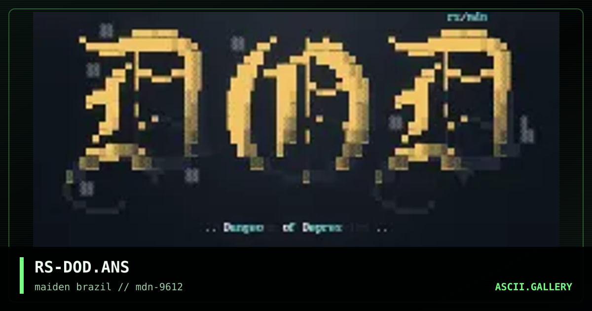 dungeons of depression, by rorshack, 1996