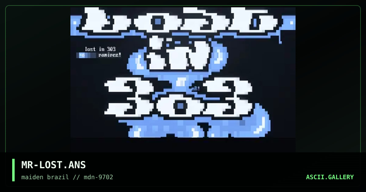lost in 303 logo., by minotaur, 1997