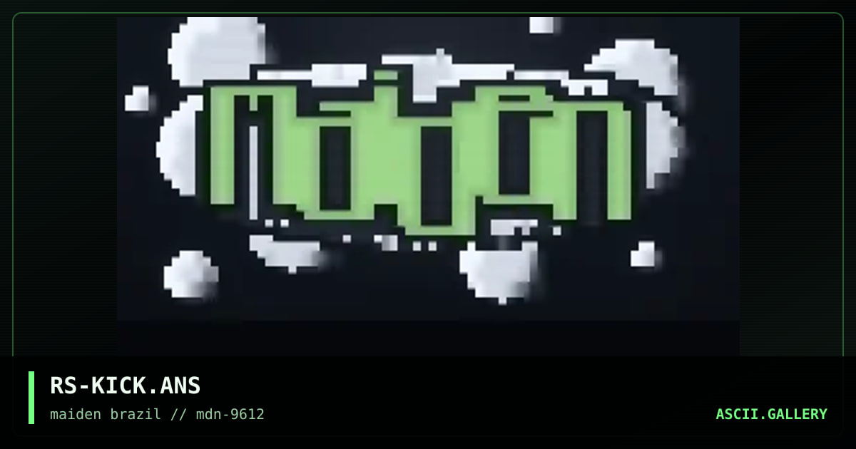 maiden logo, by rorshack, 1996