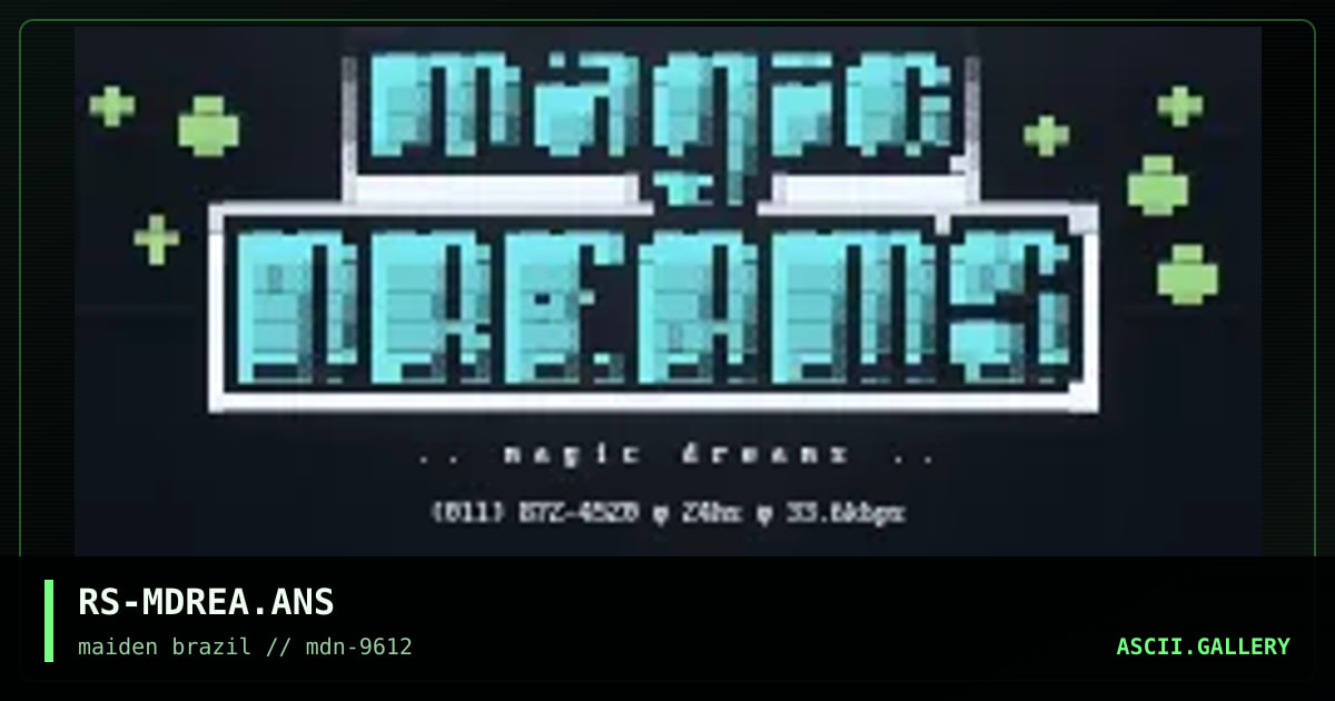 magic dreams fast logo, by rorshack, 1996