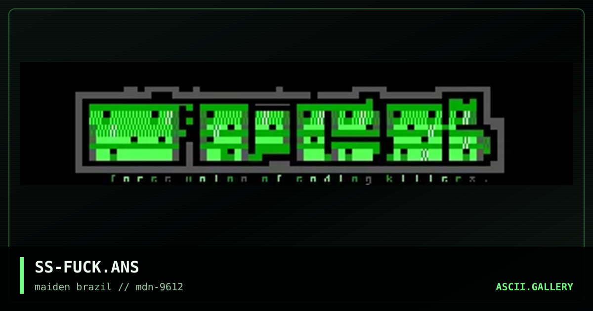 force union of coding killers, by suicide solution, 1996