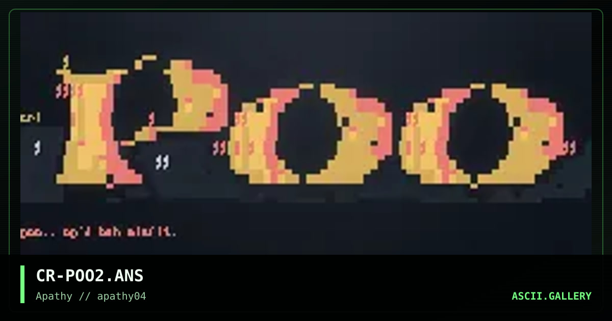 Poo, by creative, 1995