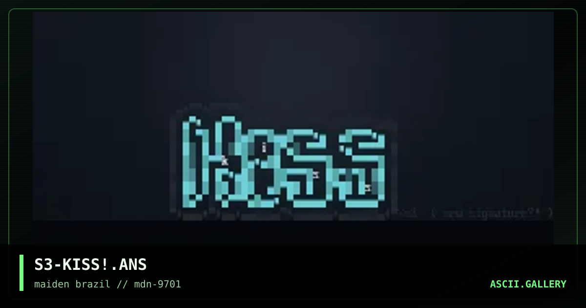 logo for tha kiss  =), by suicide solution, 1997