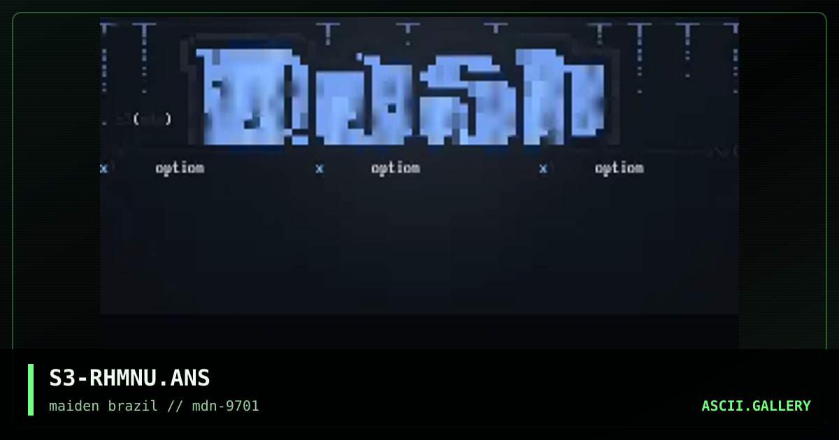 RuSH MainBoard Menu!.. =), by suicide solution, 1997