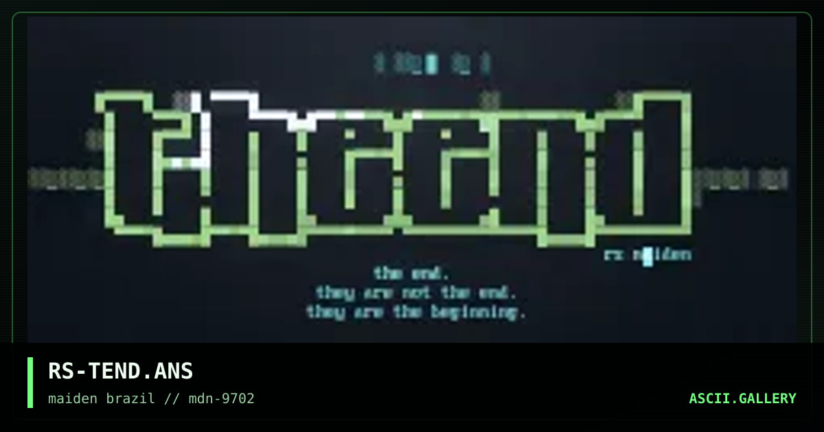 the end (brazilian demogroup), by rorshack, 1997