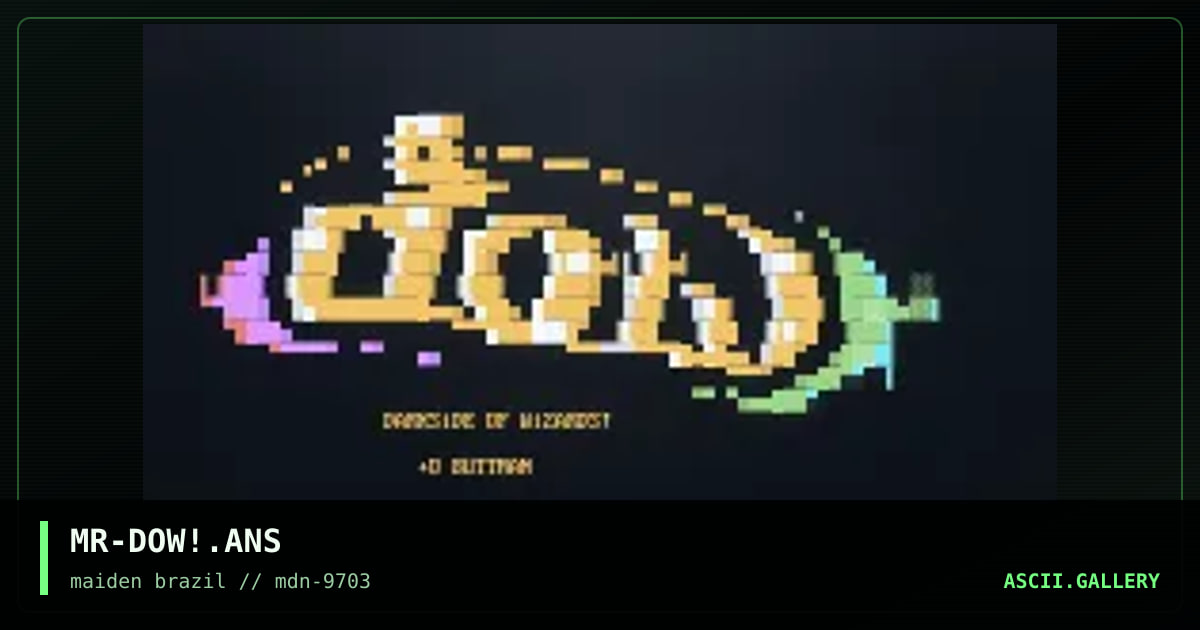 buttman's dow logo, by minotaur, 1997