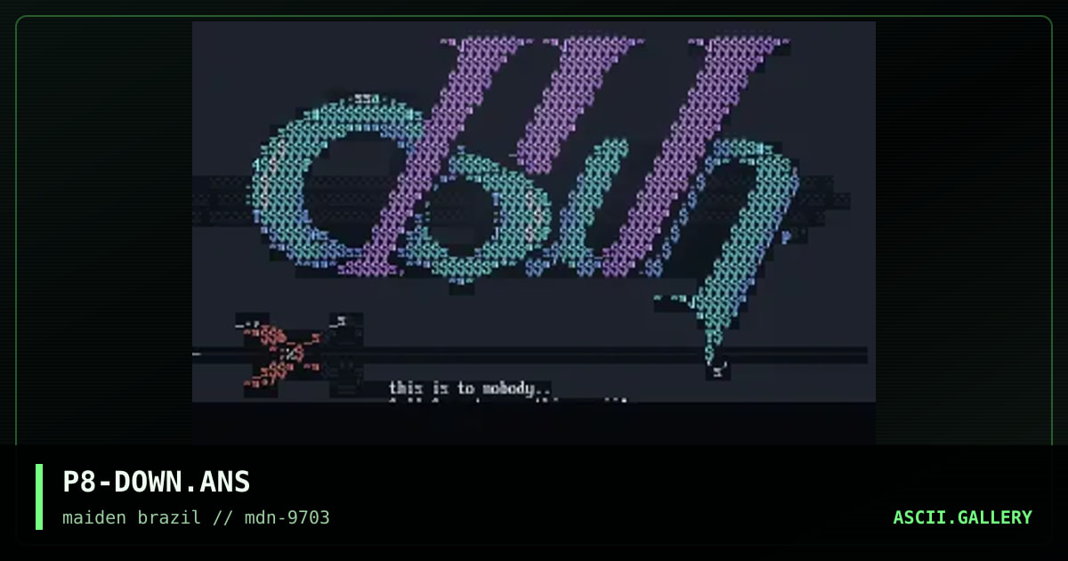 dOwn lo-goo to .. nobody!, by soulphuree, 1997
