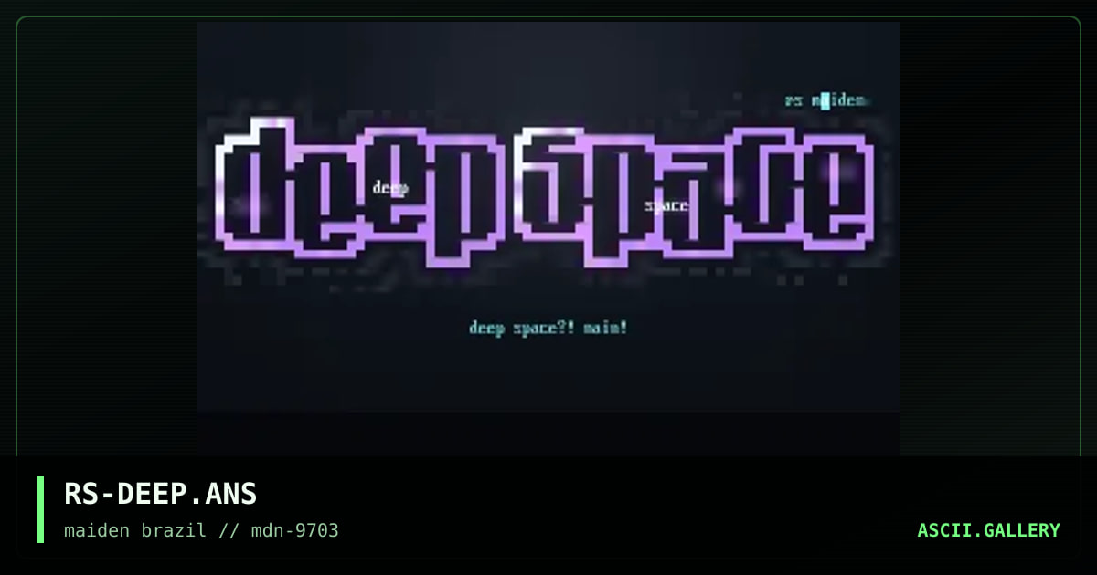deep space, by rorshack, 1997