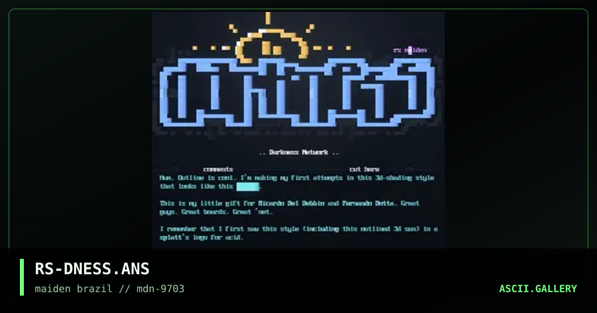 darkness network, by rorshack, 1997