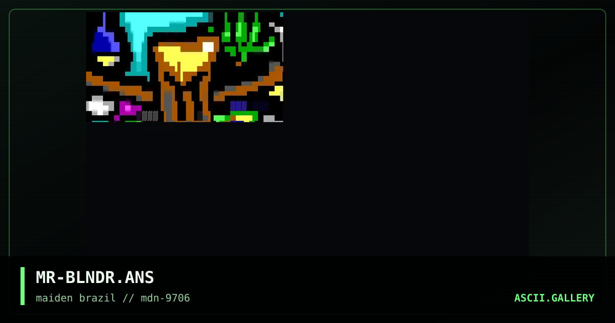 ansi for blender, by minotaur, 1997